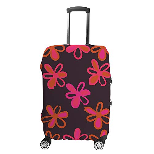 Housse de protection valise XL à motif floral moderne pour grand bagage