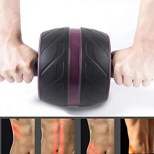 Rodinhas abdominais largas para treinamento muscular abdominal, equipamento de fitness de roda abdom