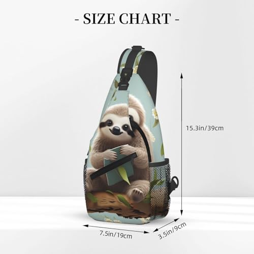 Mochila cruzada tipo sling para senderismo negra miniatura 3