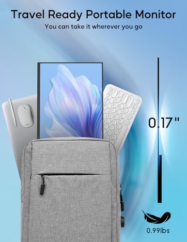 Image of 4K Portable Monitor, 13.4 inch 3840 * 2400 IPS Portable Monitor for Laptop, Slim Lightweight HDR Travel Screen USB-C HDMI w /Smart Cover for Laptop PS5 /4 Xbox