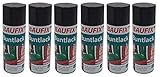  Baufix 6X Alkydharz Lackspray schwarz glänzend 400ml Bunt Farbspray Sprühdose