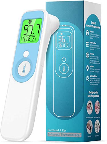 (2020 Upgraded) Thermometer for Adults, Forehead Thermometer for Fever Non Contact, Digital Ear