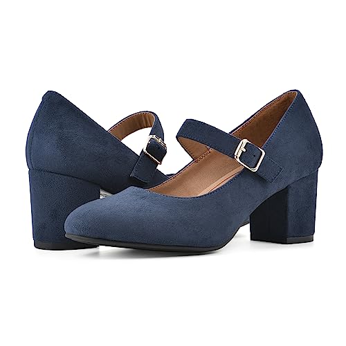 WHITE MOUNTAIN Women's Shoes Frenzies Mary Jane Block Heel2