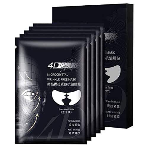 Patch Decreto Lifting Microcristallino Acido Ialuronico,Plants Essence Maschera Lifting Viso Senza Rughe,Rughe Elimina Adesivo Lift,Pieghe Naso-labiali Maschera Antirughe Adesivi Anti-Età Viso