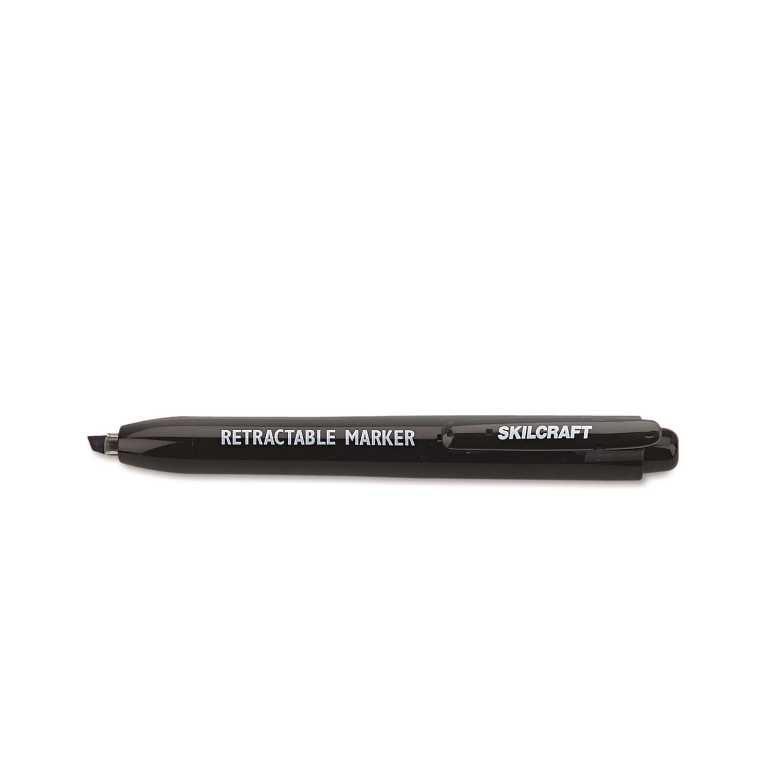AbilityOne - 7520015550297 - Retractable Permanent Marker - Chisel Tip - 4 units