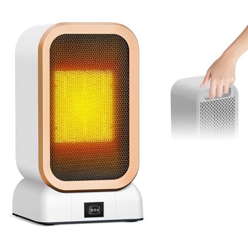 Journeyside Mini Radiateur Soufflant, Chauffage D'appoint 1000W PTC Radiateurs Soufflants à Économie D'énergie, 2 Modes de Chauffage Petit Chauffage D'appoint,...