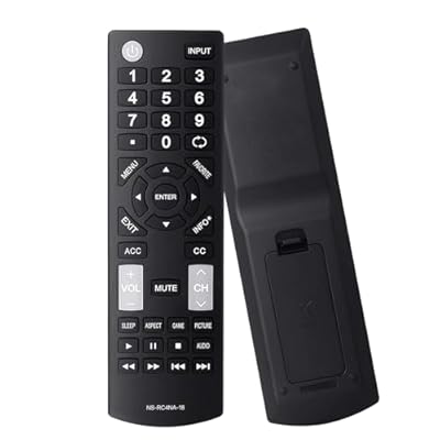 Replacement Insignia TV Remote NS-RC4NA-18, Universal Remote Control for All Insignia LED LCD HDTV Smart TVs, No Setup Needed, Durable Buttons, Lightweight Design