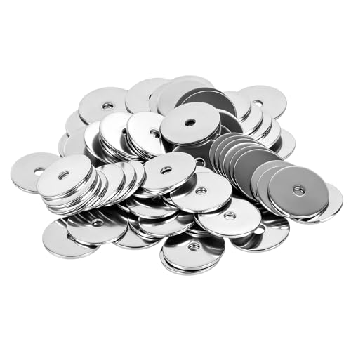 80 Pcs M6 Washers for Bolts & Screws M6 x 25 x 1.5mm Stainless Steel Penny Washers Flat Metal WashersRound Plain Spacers Washer for Repair Home DIY