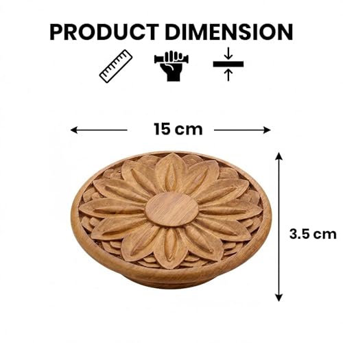 Image of Wooden Handle for Main Door /Handle for Wardrobe /Pull Handle for Main Door /Teak Wood Door Handle (6 Inch) Natural Wood Finish-| 3 Years Warranty |