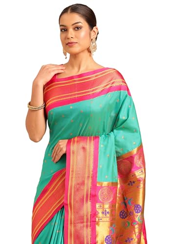 Varkala Silk Sarees paithani silk saree – image 4