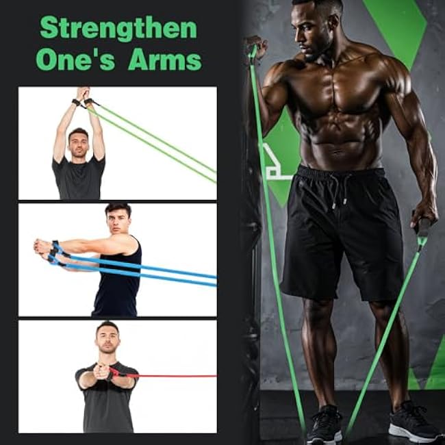 4 Pieces Baseball Resistance Bands, Rubber Elastic Resistance Band 4 Levels Softball Baseball Arm Bands Pitching Training Arm Strength Trainer Stretching Warm up Equipment for Youth Adult