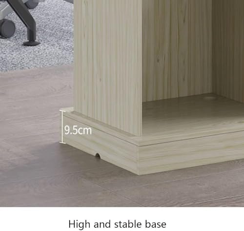 Genérico Atril de Madera Profesional, Moderno, con Espacio de Almacenamiento Abierto, Ideal para hoteles, Eventos y presentaciones, Color Gris.