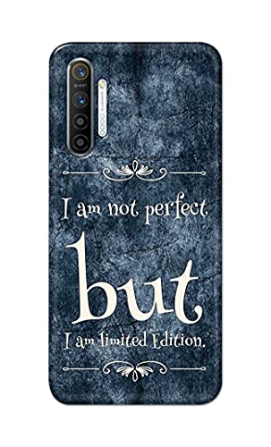 Image of Printed Hard Back Cover Case for Realme XT | Realme X2 | Oppo K5 Back Cover (I Am Not Perfect I Am Limited Edition) -1803