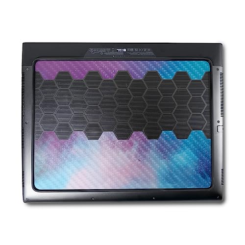 Image of MightySkins Carbon Fiber Skin Compatible with Alienware M18 R1 (2023) Full Wrap Kit - Cotton Candy Sky | Protective, Durable Textured Carbon Fiber Finish | Easy to Apply | Made in The USA