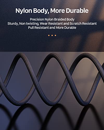 Câble Audio 3.5mm vers Double 6.35mm 2M, POSUGEAR 6.35 Mâle vers 3.5 Mâle Mono Y Splitter Jack Câble d'Instrument Nylon Tressé pour Haut-parleurs, Table de Mixage, Cinéma Maison etc. - Image 7
