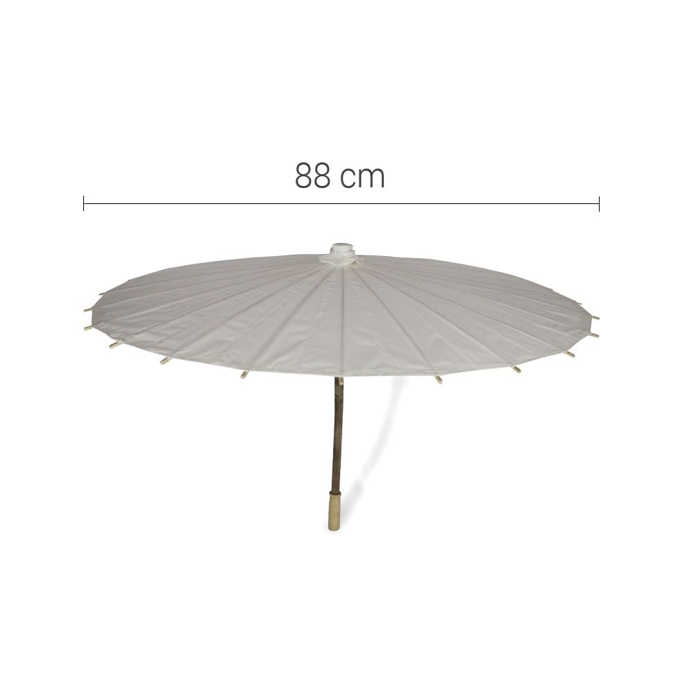 OLILLY - Grandes Ombrelles (Diamètre 88 cm) en Papier et Bambou - Pack de 10 ou 50 Ombrelles - Large choix de couleurs disponible