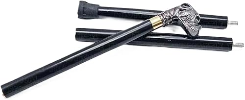 Miniatura 8 de Bastón para caminar con cabeza de perro de latón antiguo, 36 pulgadas, de madera, de diseño vintage, hecho a mano, bastón de madera para caminar,