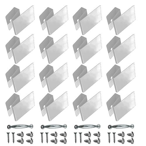 Clips para ventanas de tormenta reutilizables y sujetadores de fijación para un montaje firme 7