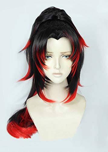 Amazon.co.jp: REVENONOR ウィッグ 鬼滅の刃 黒死牟 こくしぼう 継国  