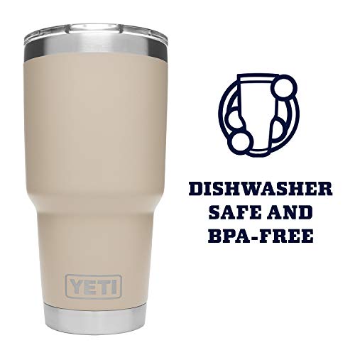 Image of YETI Rambler 30 oz Stainless Steel Vacuum Insulated Tumbler w /MagSlider Lid, Sand