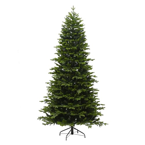 Artificial Pencil Christmas Tree 5-10FT Unlit Pine Slim Christmas Tree with Mixed Branch Tips Full Xmas Tree for Home Office Party Holiday Indoor Outdoor Decorations (A01-150cm/5FT)