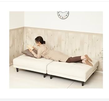 ◯New離せるソファーベッド (クリーム)　オフホワイト白系 ◯New離せるソファーベッド (クリーム) オフホワイト白系 - メルカリ
