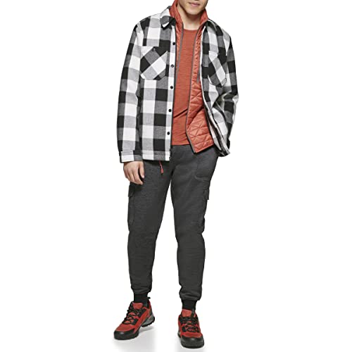 Image of BASS OUTDOOR mens Wool Blend Sherpa Lined Shacket