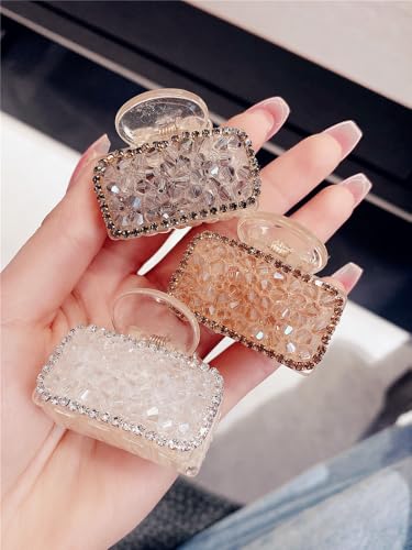 Pince à cheveux strass anti-glisse solution pour coiffure de fête rebelle