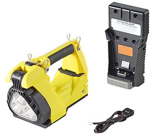 Image of Streamlight 44375 Vulcan Clutch 1700-Lumen Rechargeable Multi-Function Lantern with Vehicle Mount System 12V DC, Includes Heavy Duty Shoulder Strap, Yellow