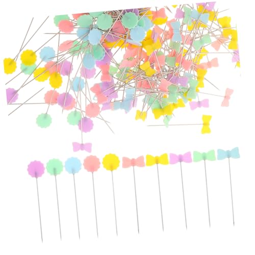 Beavorty 200Pcs Decorative Head Pins Creative Fabric Positioning Pins for Sewing Quilting and Crafting Unique Design for Home Decor and Dressmaking Projects