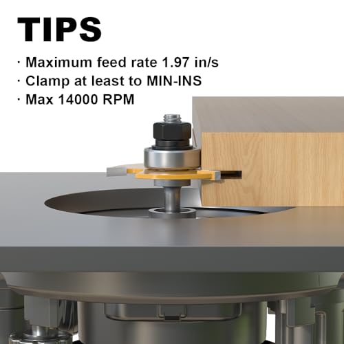 Image of 1 /4 Shank 3 Wing Slotting Cutter Router Bit for T-Molding Slot Cutting | 1 /8 inch Carbide Height