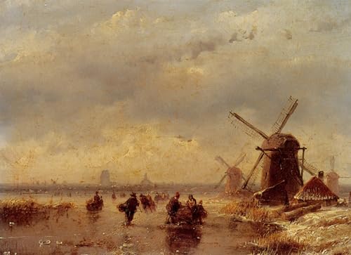 Cuadro de lienzo de Schelfhout de 60x90cm, impresión artística de alta calidad para pared