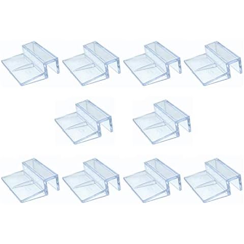 Jiakalamo 10 clips acrílicos para tapa de acuario Cover