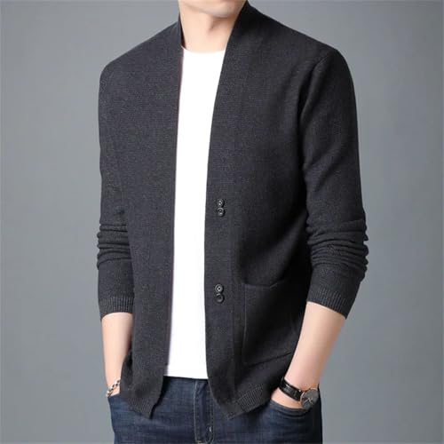 Men's Knit Sweater Cardigan Slim Fit Casual Knitted Sweatercoats Korean Style Cardigans Sweater3