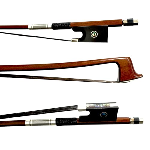 Arco Violino 4/4 Octogonal Balanceado Crina Negra Mongólia Genuíno Premium