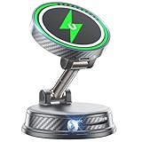 スマホホルダー 車 マグネット MagSafe 対応 【2026 業モデル】車載スマホホルダー スマホスタンド 車載 携帯ホルダー MagSafe 対応 N55 磁石 真空吸盤 高級合金素材 360° 回転可能 折りたたみ式 多角度調整 片手操作 多車種・多機種対応 iPhone&Android 対応 image