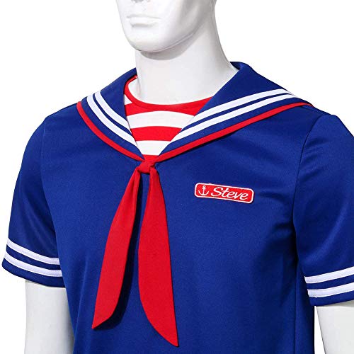 Cosplay Costume Steve Harrington Robin Scoops Ahoy Sailor Uniform Suit Halloween Carnival Costumes Adult Men's clothing,XXXL - Image 5
