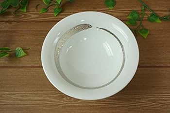 Amazon.co.jp: 銀彩大文字 14.5cm たわみ45鉢 320cc 食洗機対応