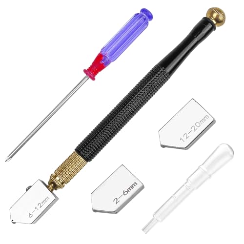 Lectorias Tagliavetro Professionale, Taglia Bottiglie di Vetro, Kit di Taglio