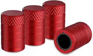 CKAuto 50 Pack Black Tire Valve Caps, Plastic Valve Stem Caps with O Rubber Seal, Universal Stem Covers for Cars, SUVs, Bike and Bicycle, Trucks, Motorcycles, Airtight Seal Dust Proof