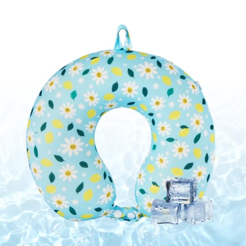 Image of Cooling Travel Pillows, Cool To Touch Neck Pillow for Teens and Adults