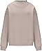 Mock Turtle Neck Sweatshirt Long Sleeve Pullover Sweatshirts Soft Cozy Plain Warm Sweater Tops Fall Trendy Outfits (Khaki,3X-Large)