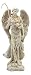 Ebros Ivory Colored Holy Archangel Saint Raphael With Staff And Annointing Oil Statue 5"Tall Patron Of Guidance Healing Of God Collectible Figurine Sacrament of Pennance Ivory Tone Finish