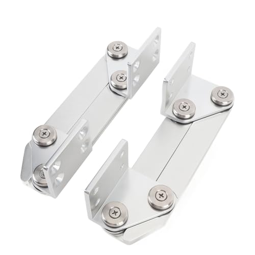 Depisuta 1 Pair Boat Seat Mounting Hinge, Anti Pinch Boat Bolster Seat Hinge, Aluminum Alloy Folding Bench Seat Hinge for Yacht Pontoon Ship Marine Seating