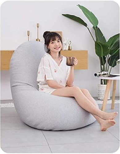 dtkmkj Großer Sitzsack Lazy Sofa Tatami Stuhl Schlafzimmer Balkon Wohnzimmer Waschbar Lunch Chair 135×75cm, Baumwolle… – Bild 6