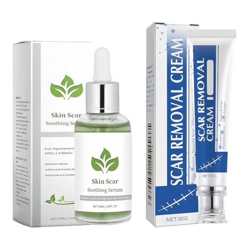30g Gel Cicatrices Scar Removal Cream Y 50ml Cicatricure Esencia,Reparadora Profunda,Suave Y Agradable Para La Piel,De RáPida AbsorcióN, Apta Para Todo Tipo De Pieles