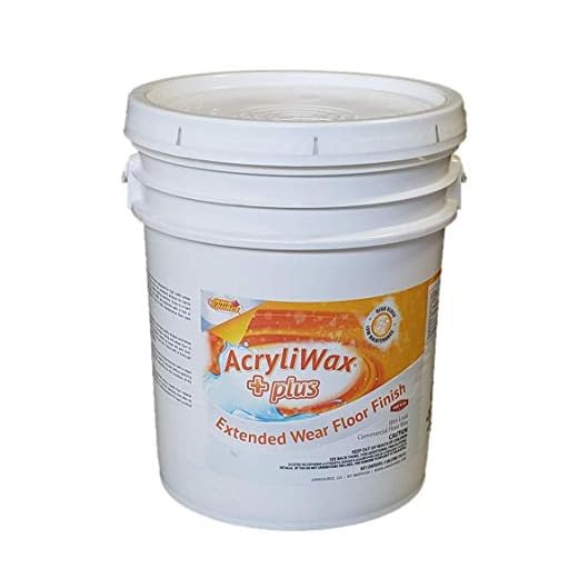 Acryliwax Plus High Gloss Durable Commercial Floor Wax& Finish, 5 Gallon…