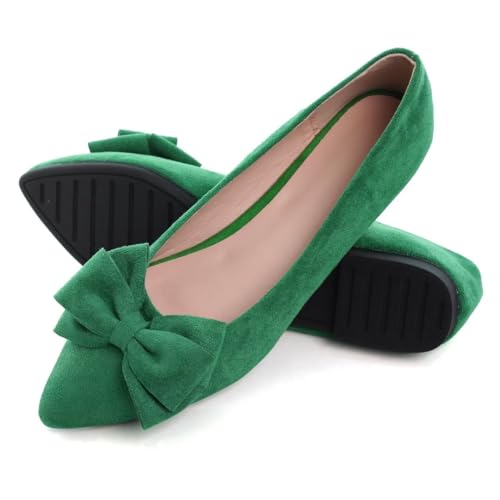 Image of TN TANGNEST Women Fashion Bowknot Flats Comfort Pointed Toe Dress Shoes