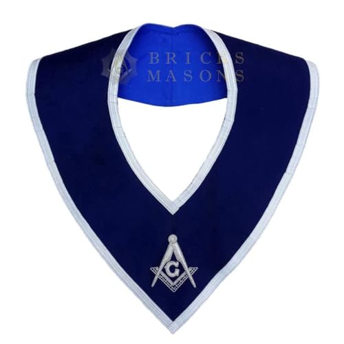 Bricks Masons Master Mason Blue Lodge Collar - Dark Blue Velvet