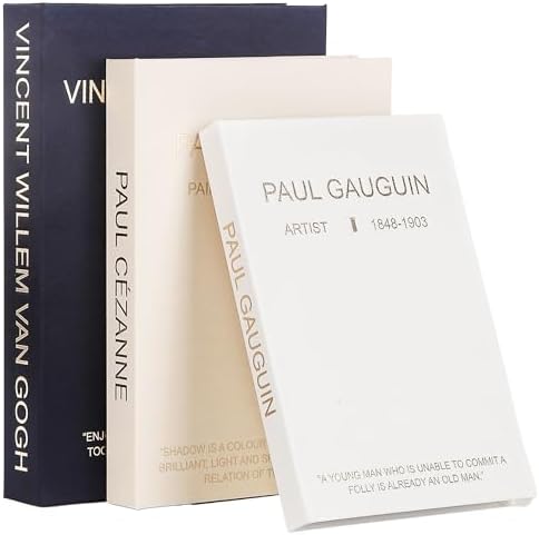 Linen Decorative Books, Set of 3 Linen Faux Boxes Enhance Your Co...
